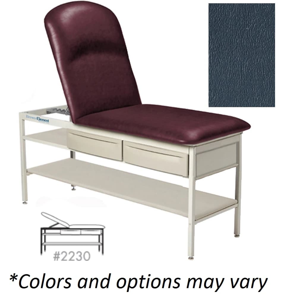 Brewer Exam Table with Drawer, Deep Sapphire - Table Exam w/ Drawer - Image 1