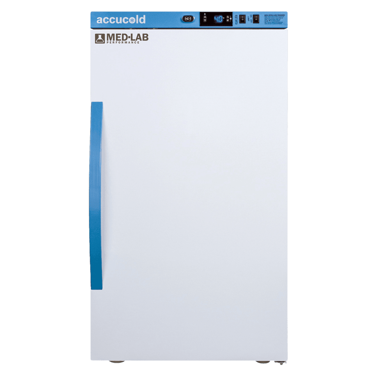 Accucold Laboratory Refrigerator, 3 Cu Ft, Solid Door, Right Hinge/Reversible, 2 to 10C, Automatic Defrost - Fridge Lab Solid - Image 1