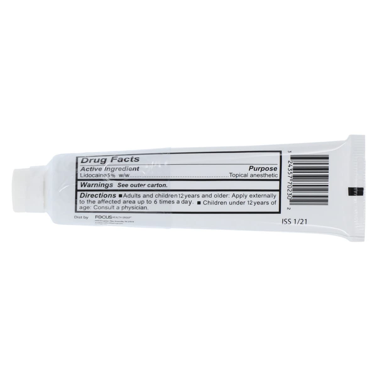 AneCream Lidocaine Cream 5%, 30g Tube thumbnail 3