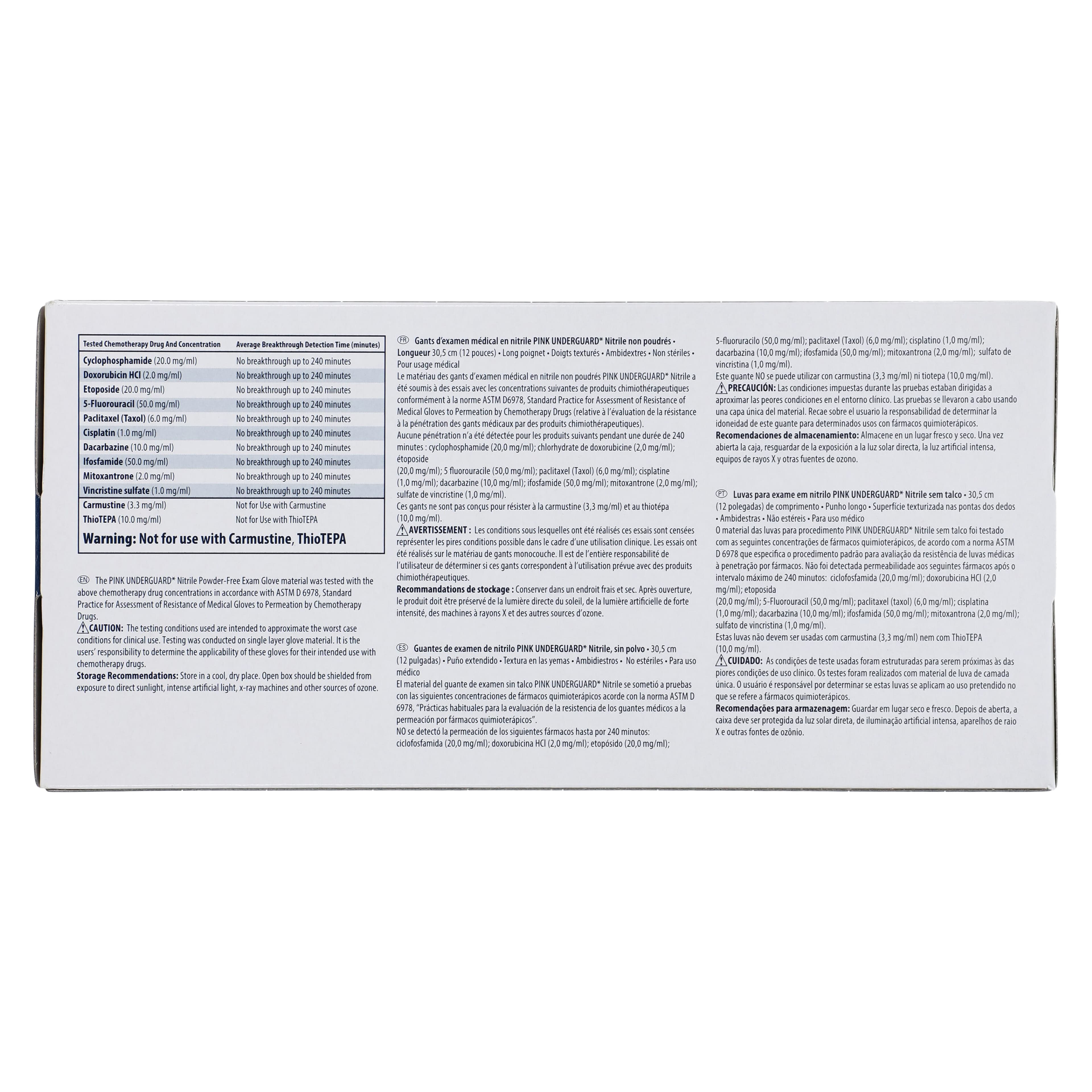 HALYARD PINK UNDERGUARD Nitrile Exam Gloves, Powder-Free, Non-Sterile, Chemo Rated, XL, Pink, 1000/Case thumbnail 7