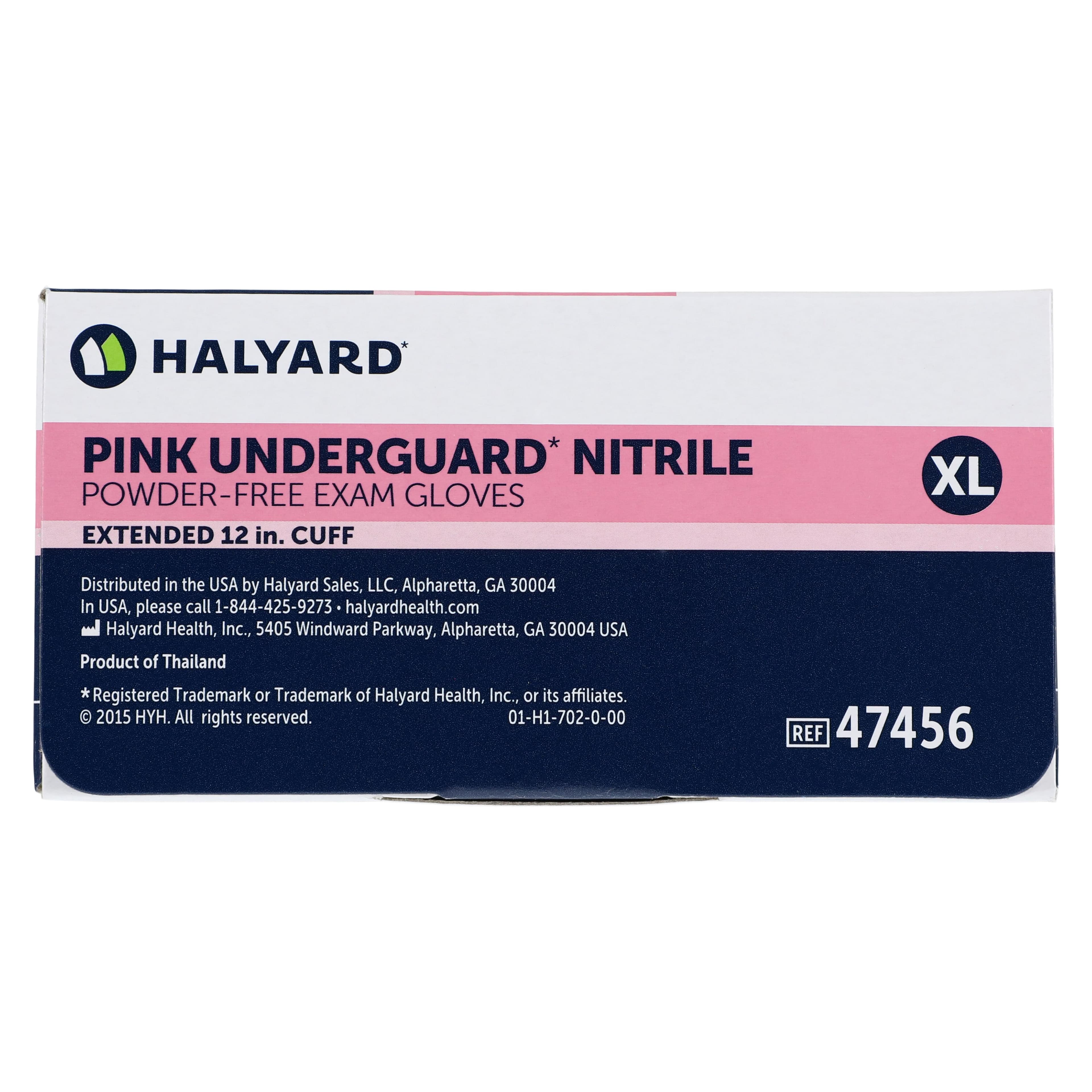 HALYARD PINK UNDERGUARD Nitrile Exam Gloves, Powder-Free, Non-Sterile, Chemo Rated, XL, Pink, 1000/Case thumbnail 6