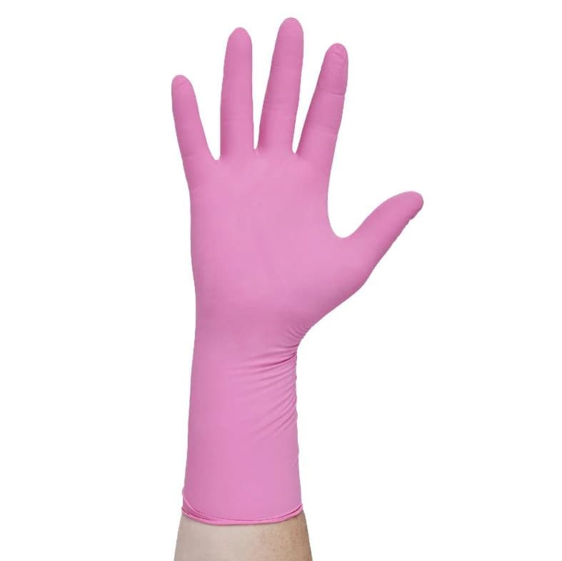 HALYARD PINK UNDERGUARD Nitrile Exam Gloves, Powder-Free, Non-Sterile, Chemo Rated, XL, Pink, 1000/Case - HALYARD* PINK UNDERGUARD* Nitrile Exam Gloves XL Case of 10 - Image 1