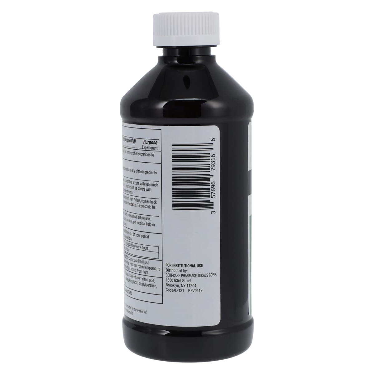Guaifenesin Oral Syrup 100mg/5mL, Cherry Flavor, 473mL Bottle thumbnail 2