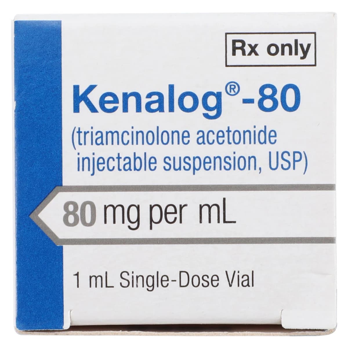 Kenalog-80 (Triamcinolone Acetonide) Injectable Suspension, 80 mg/mL, 1 mL Single-Dose Vial thumbnail 6