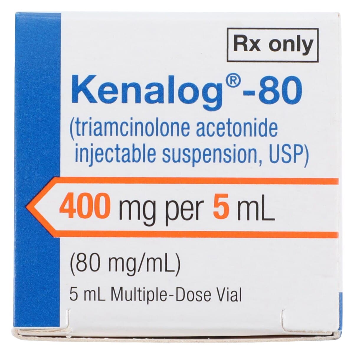 Kenalog-80 (Triamcinolone Acetonide) Injectable Suspension, 80 mg/mL, 5 mL Multiple-Dose Vial thumbnail 6