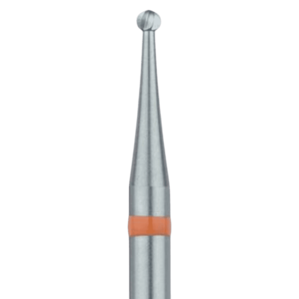 Meisinger 1RF-014 HP Stainless Steel Round Bur, 1.4mm, US #4, Handpiece, 10/Pack - 1RF-014 HP Stainless Steel Rnd 1.4mm Bur (10) - Image 1