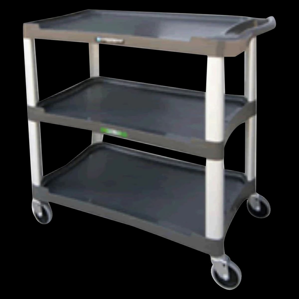 Lakeside Utility Cart, Plastic 3-Shelf, 36x18.5x35" with Casters - Cart Utility Plastic 3 Shelf - Image 1