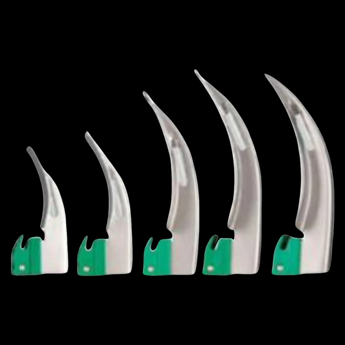 Trinity Medical Devices Mac 1 Disposable Laryngoscope Blade, Size 1, 10/Case - Mac 1 Disp Laryng Blade - Image 1