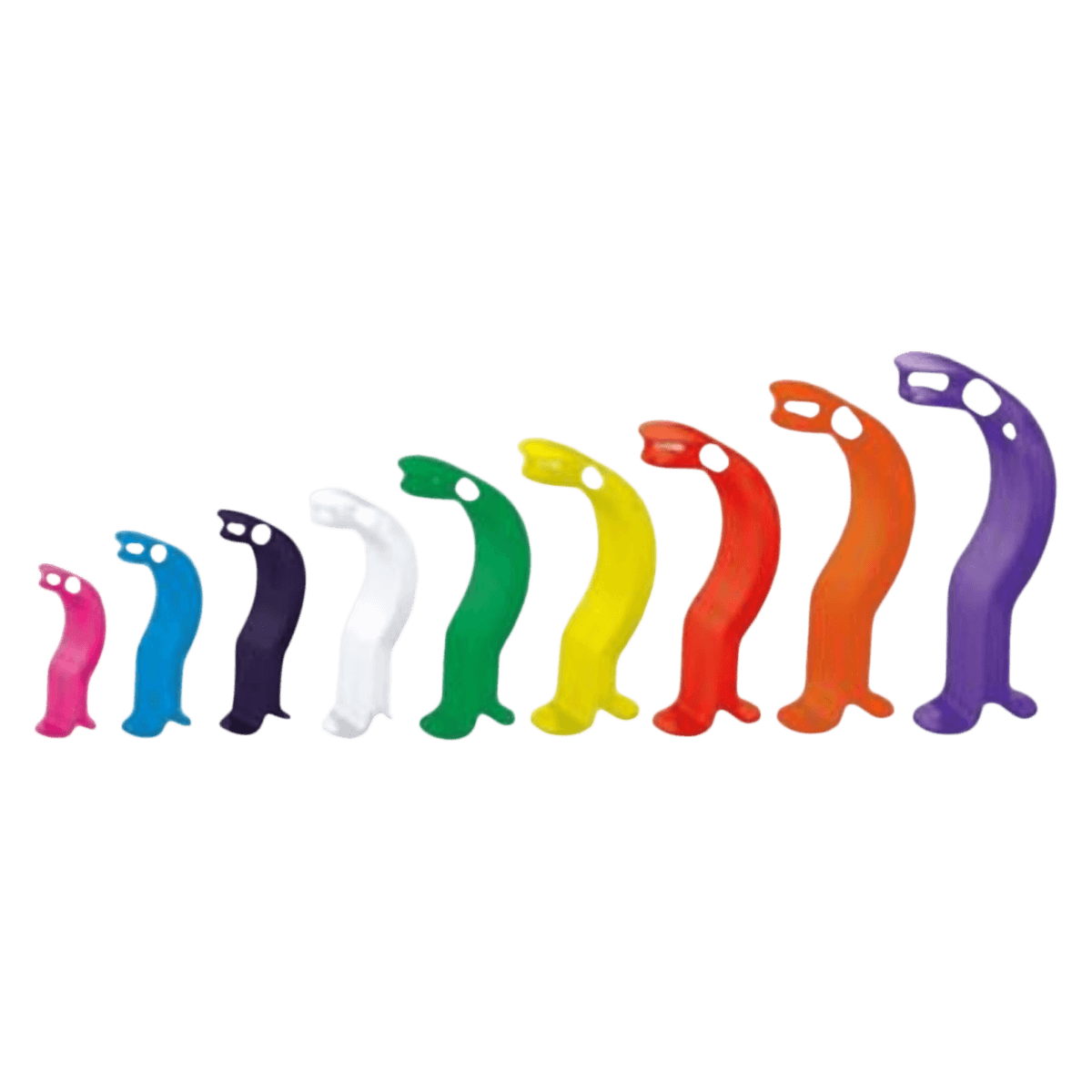Berman Oral Airway, 80mm, Child (30-50kg), Disposable, 50/Case - Oral Airway 80mm - Image 1