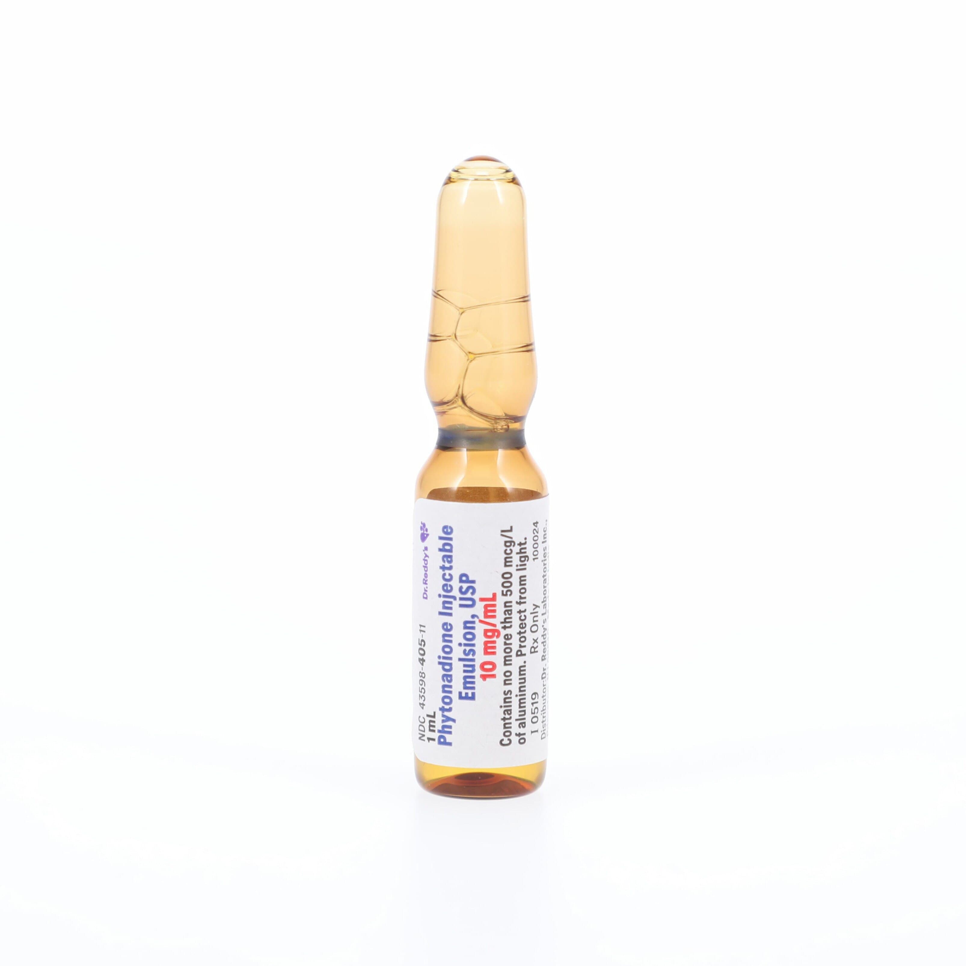 Phytonadione (Vitamin K) Injection 10 mg/mL, 1 mL Ampule, 25/Package thumbnail 4