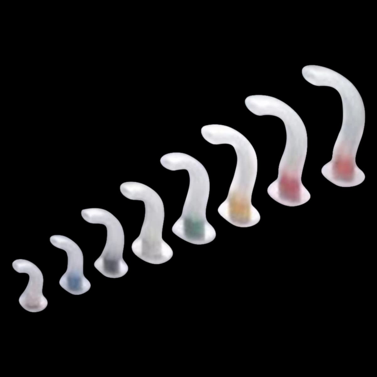 Guedel Oral Airway, 40mm, Neonatal/Infant (<5kg), Disposable, 50/Case - Guedel Oral Airway 40mm - Image 1