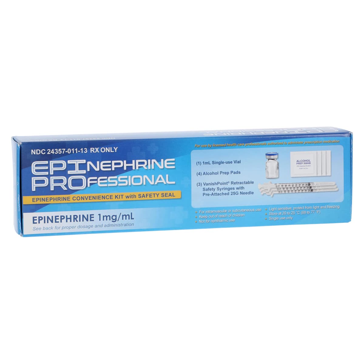 EpiPro Convenience Kit, Epinephrine Injection 1 mg/mL (1:1000) SDV, 1 Kit - Epinephrine Inj Pro Kt - Image 1