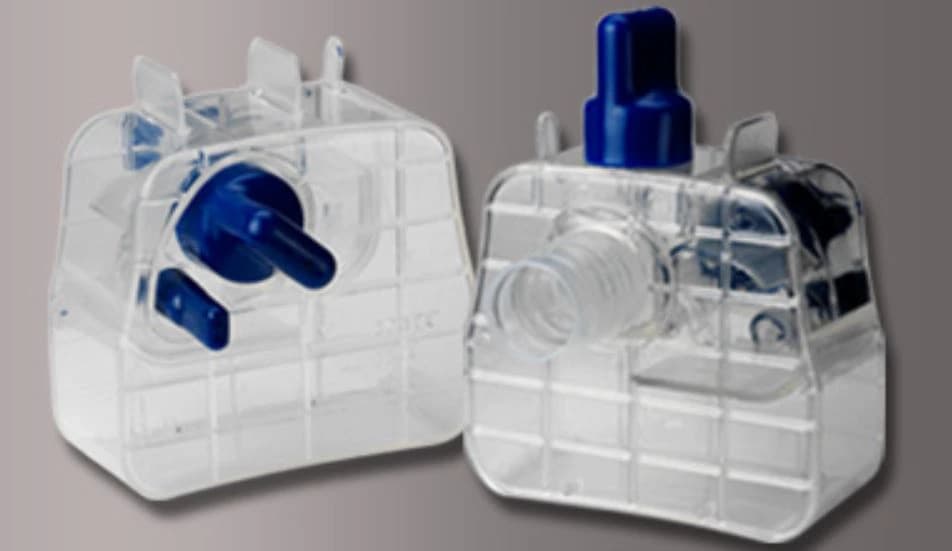 Buffalo Filter ViroSafe Fluid Trap, 7/8" and 1-1/4" Tubing Connection Ports, 100cc, 10/Case - Fluid Trap Virosafe 7/8" - Image 1