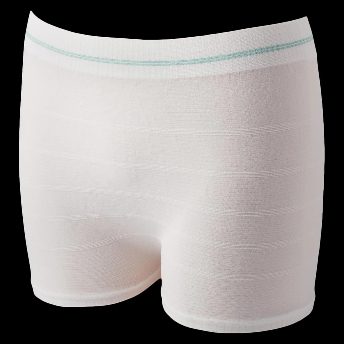 Medline Premium Incontinence Underpants, Unisex Adult, Nonabsorbent Pull Up, White/Green, 45-70" Waist, XL, 100/Ca - Underpant Incntn 45-70" XL - Image 1