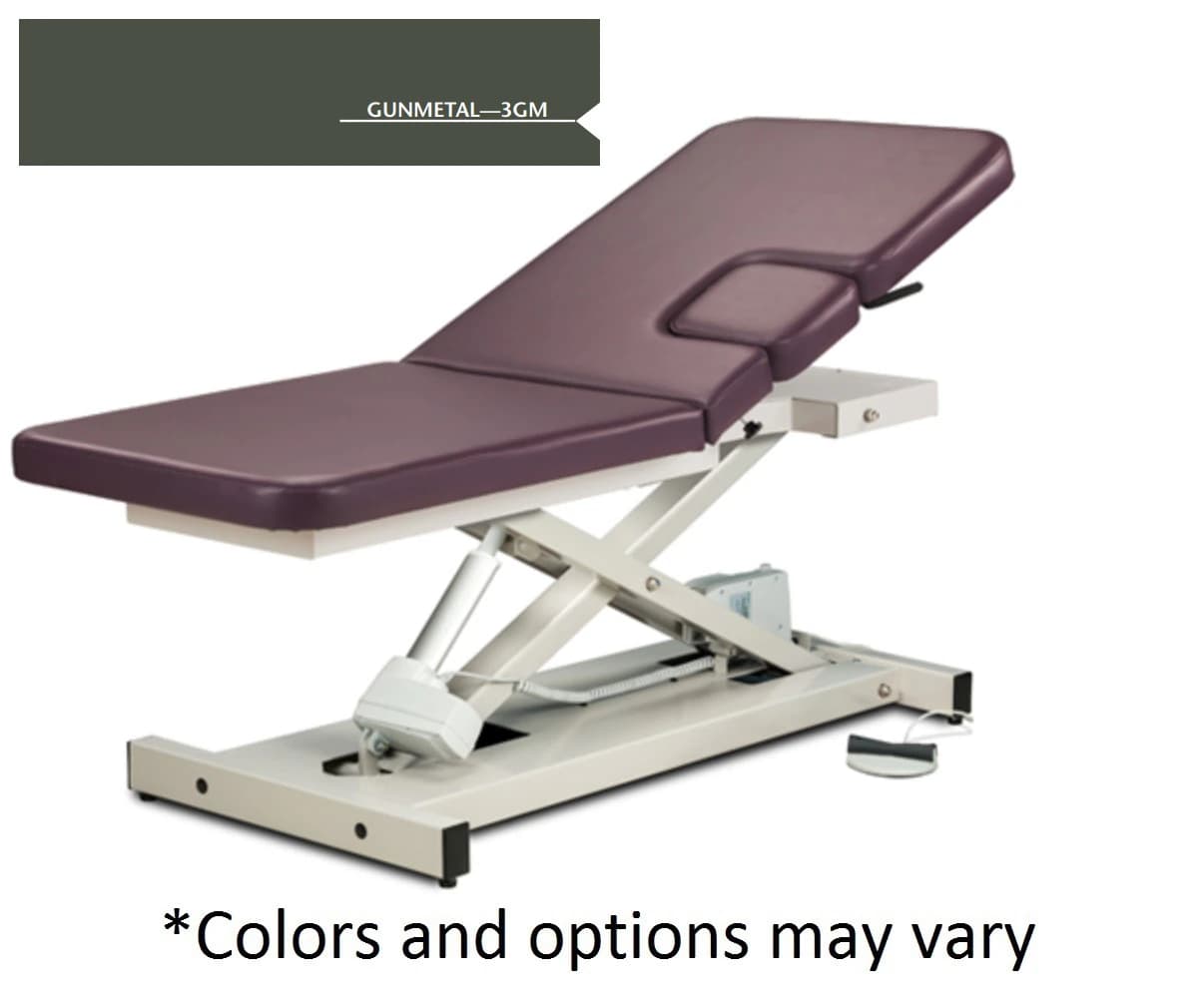 Clinton Industries Imaging Table, 72" x 27" x 18-35" Height Adjustable, Gunmetal, 500 lb Capacity - Table ImagingPower72x27x18-35" - Image 1