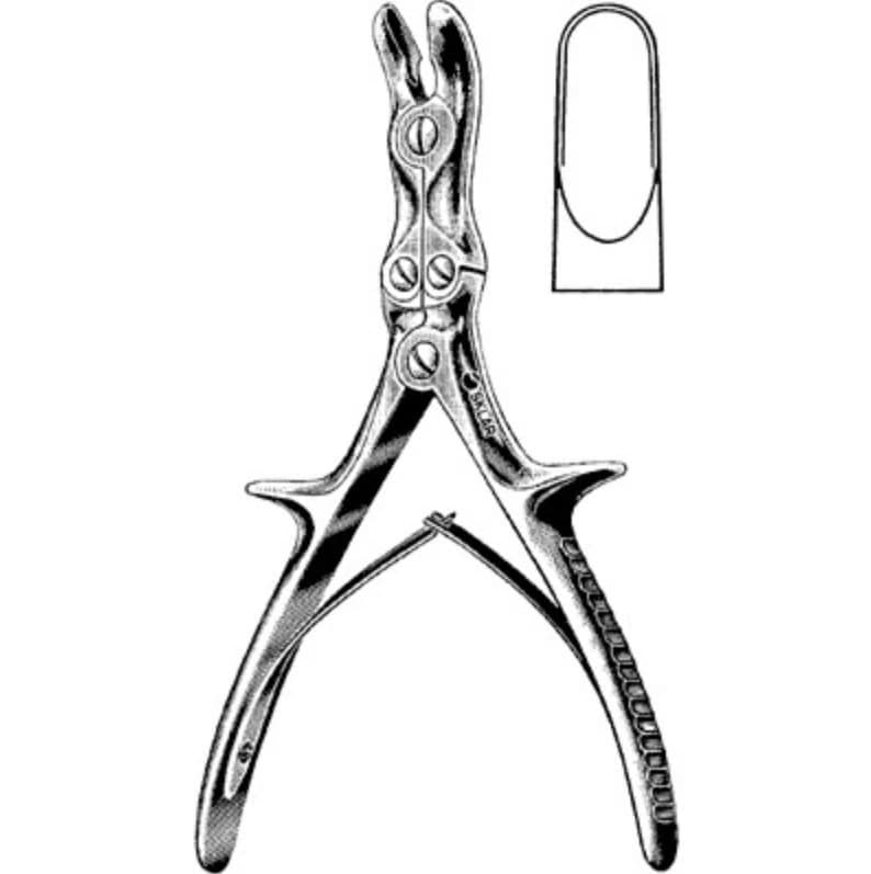 Sklar Instruments Stille-Luer Bone Rongeur, Straight, Stainless Steel, Non-Sterile, Reusable, 01KT0J031BS53CAYHRV9AYA4B5 - Rongeur Stille-Luer Str Blnt - Image 1