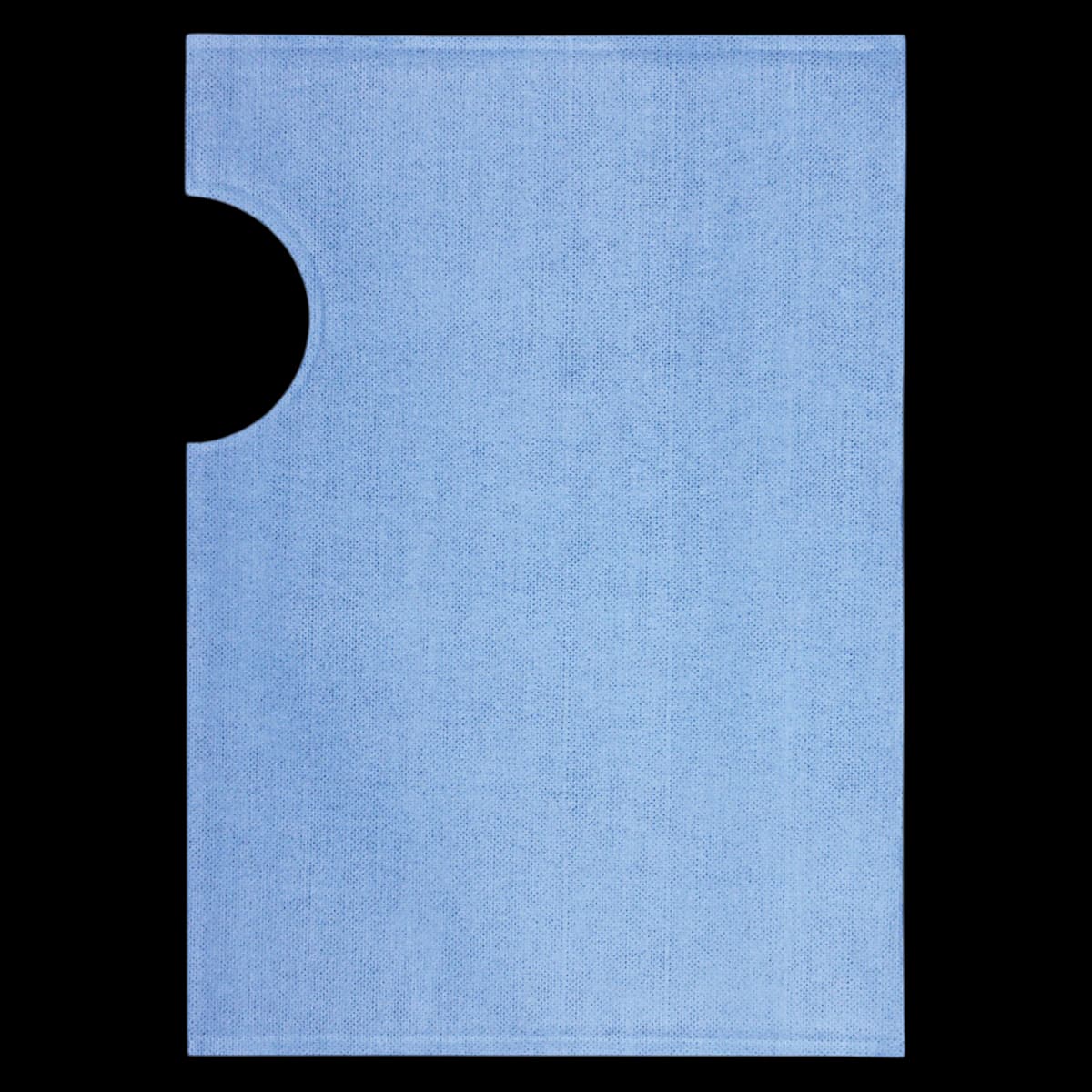 Scatter Armor EP Shield, Blue, 12x17", Lead Free, 3-1/2x1-1/2" Scoop Fenestration, 15/Box - Scatter Armor EP Shield - Image 1