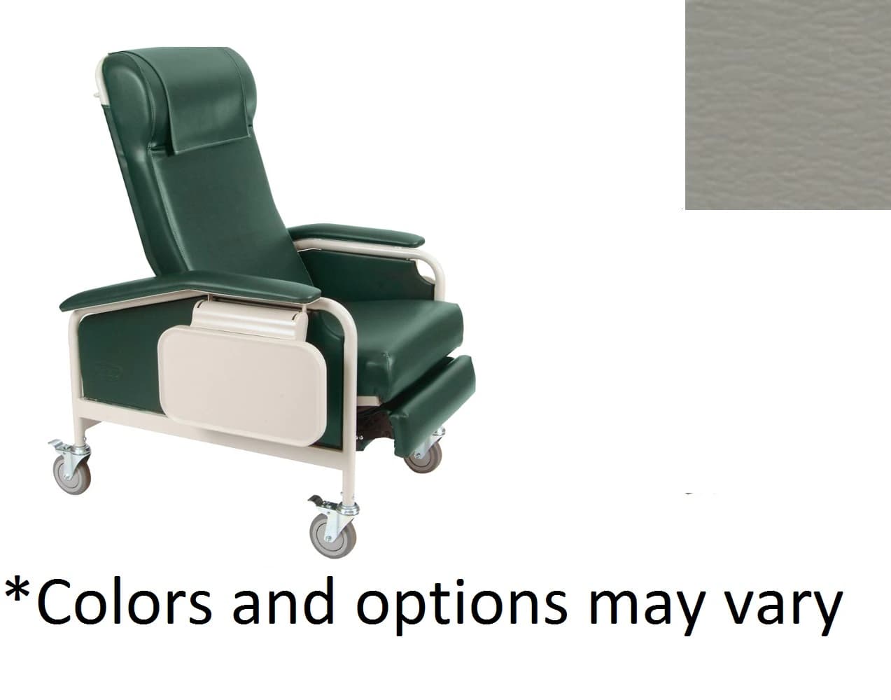 Winco Clinical Recliner with Side Table, Gray - Recliner Clinical Dl Side Tbl - Image 1