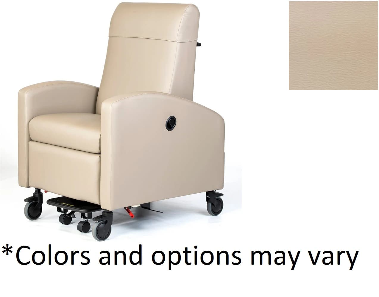 Winco Mfg Premium Recliner with Heat and Massage, Trendelenburg, 500 lb Capacity, Charcoal - Recliner Heat and Massagel -DW - Image 1