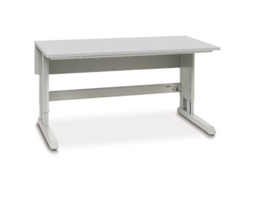 Marketlab Laminate Manual Adjustable Lab Table, 30" x 72" Work Surface, Height Adjustable 26.62"-44.34", with Glides - Table Lab Lamnt Mnl Adjustable - Image 1