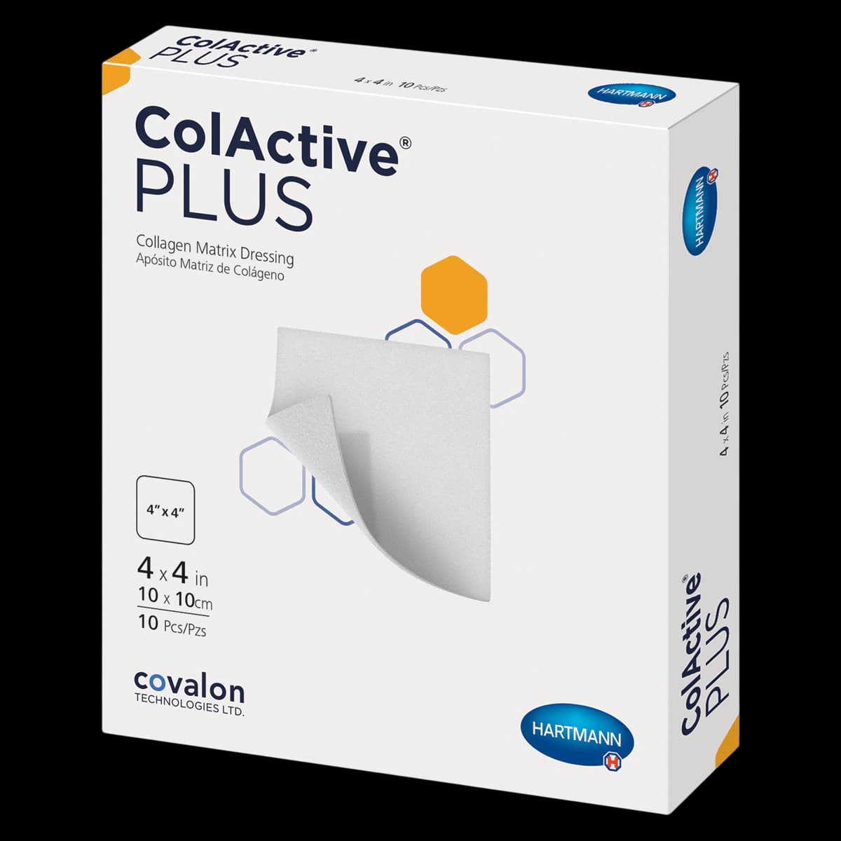 ColActive Plus Collagen Matrix Wound Dressing, 4x4" Sterile Square - COLACTIVE PLUS DRESSING - Image 1