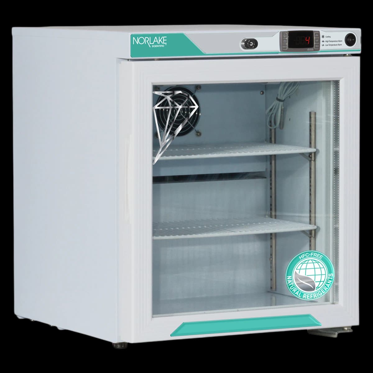 Corepoint Scientific Laboratory Refrigerator, Undercounter, 2 Shelves, 1 Cu Ft, Glass Door, Right Hinge, 1-10°C, Cycle Defrost - Fridge Undercounter 2 Shelves - Image 1