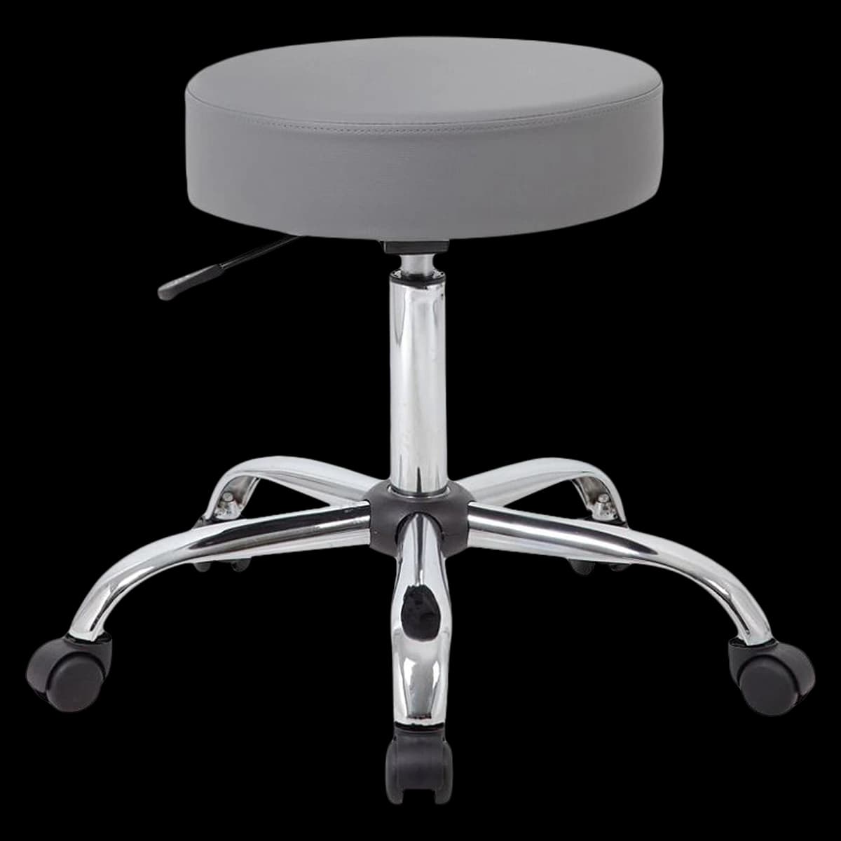 Boss Office Products Caressoft Medical Stool with D, 24" x 24" Seat, Height Adjustable 20.5"-26.5" - Caressoft Medical Stool with D - Image 1