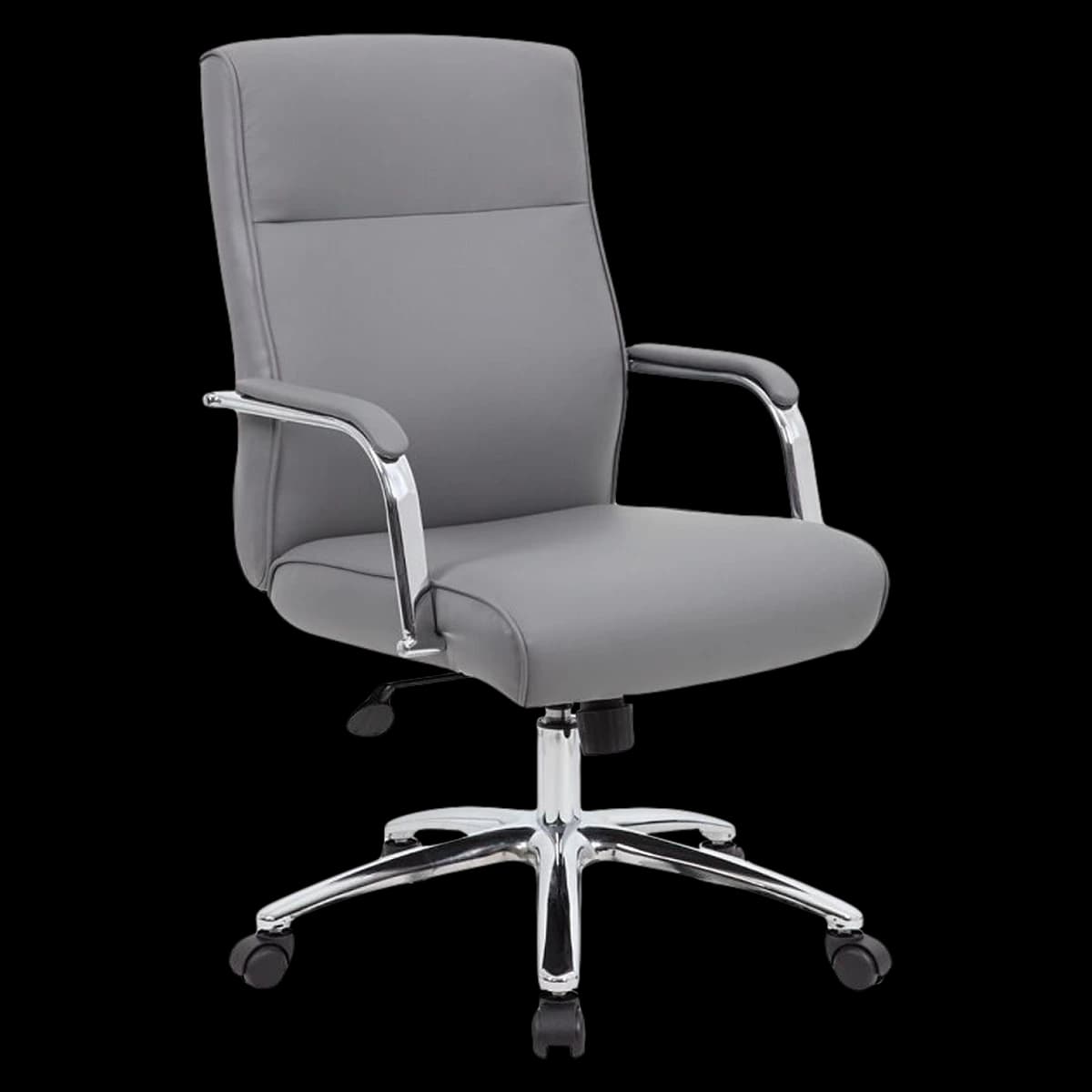 Modern Conference Chair with Dual Wheel 2" Casters, Boss Office Products - Modern Conference Chair with D - Image 1