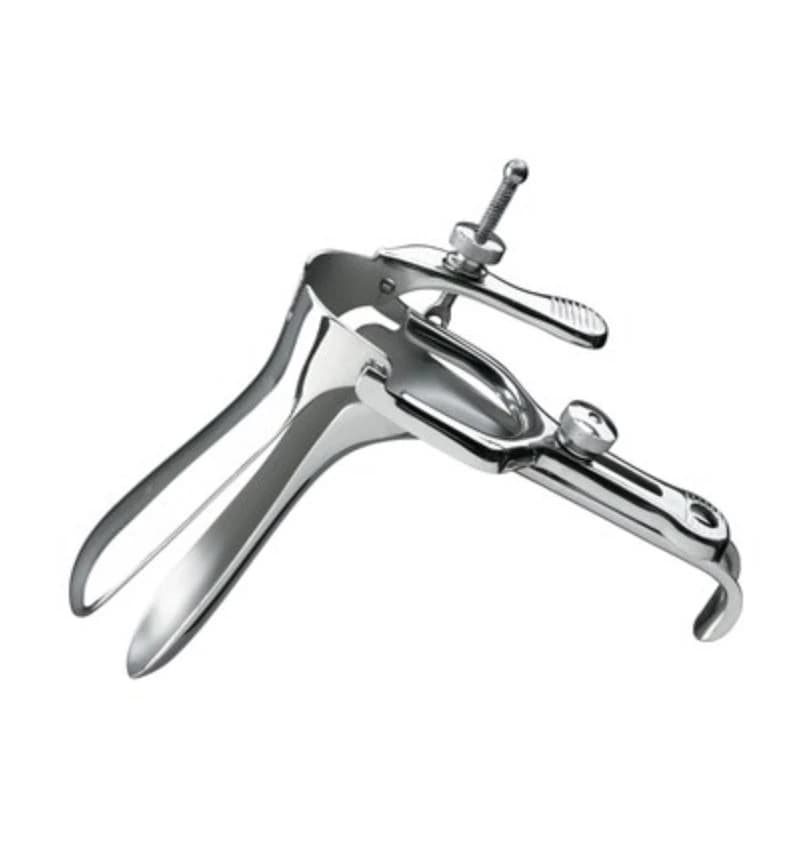 Euro-Med Graves Vaginal Speculum, Stainless Steel, Large, 127x35mm, Non-Lighted, Each - Speculum Vaginal Graves SS - Image 1