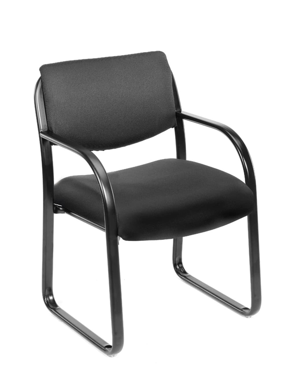 Boss Office Products Fabric Guest Chair, Sled Base, 24.5"W x 23"D x 34.5"H, Each - Fabric Guest Chair, Sled Base - Image 1