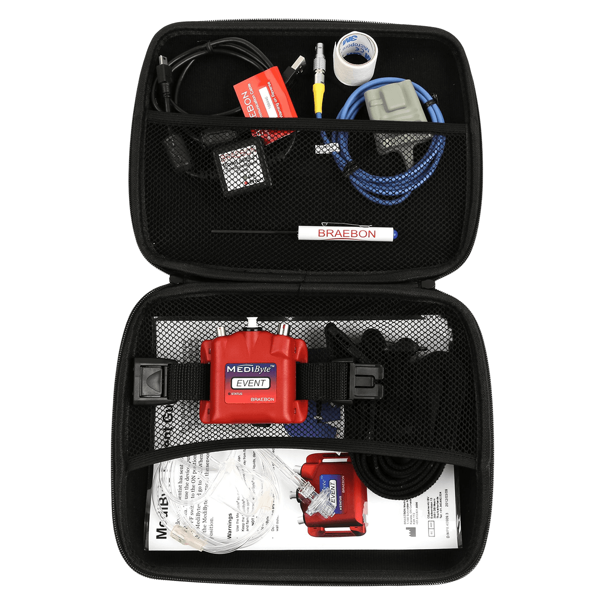 Braebon MediByte Screener Sleep Level 3 Diagnostic Kit with Accessories - Screener Sleep Level 3 w/Acces - Image 1