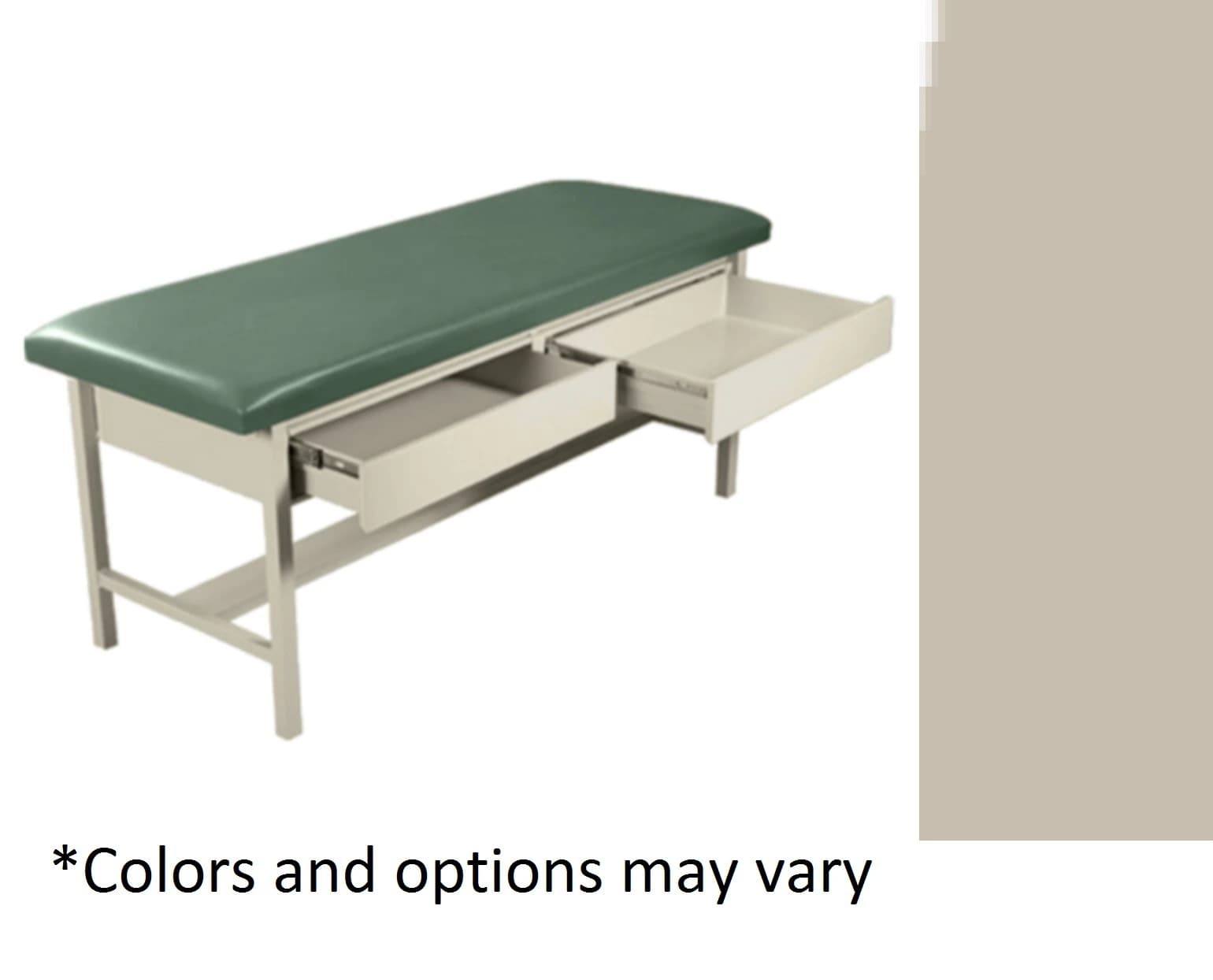 UMF Medical Treatment Table H-Brace, Sand Gray, 350 lb Capacity - Table Treatment H-Brace - Image 1
