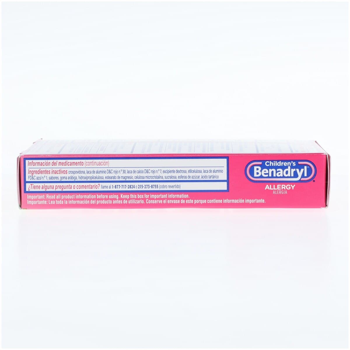 Benadryl Children's Allergy Chewable Tablets, 12.5 mg, Grape, 20 Count thumbnail 3