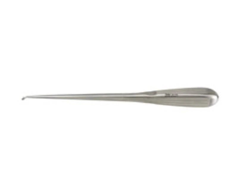 Bruns Bone Curette, 9" Oval Cup, Stainless Steel, Non-Sterile, Reusable, Each - Curette Bone 9" Oval Cup - Image 1