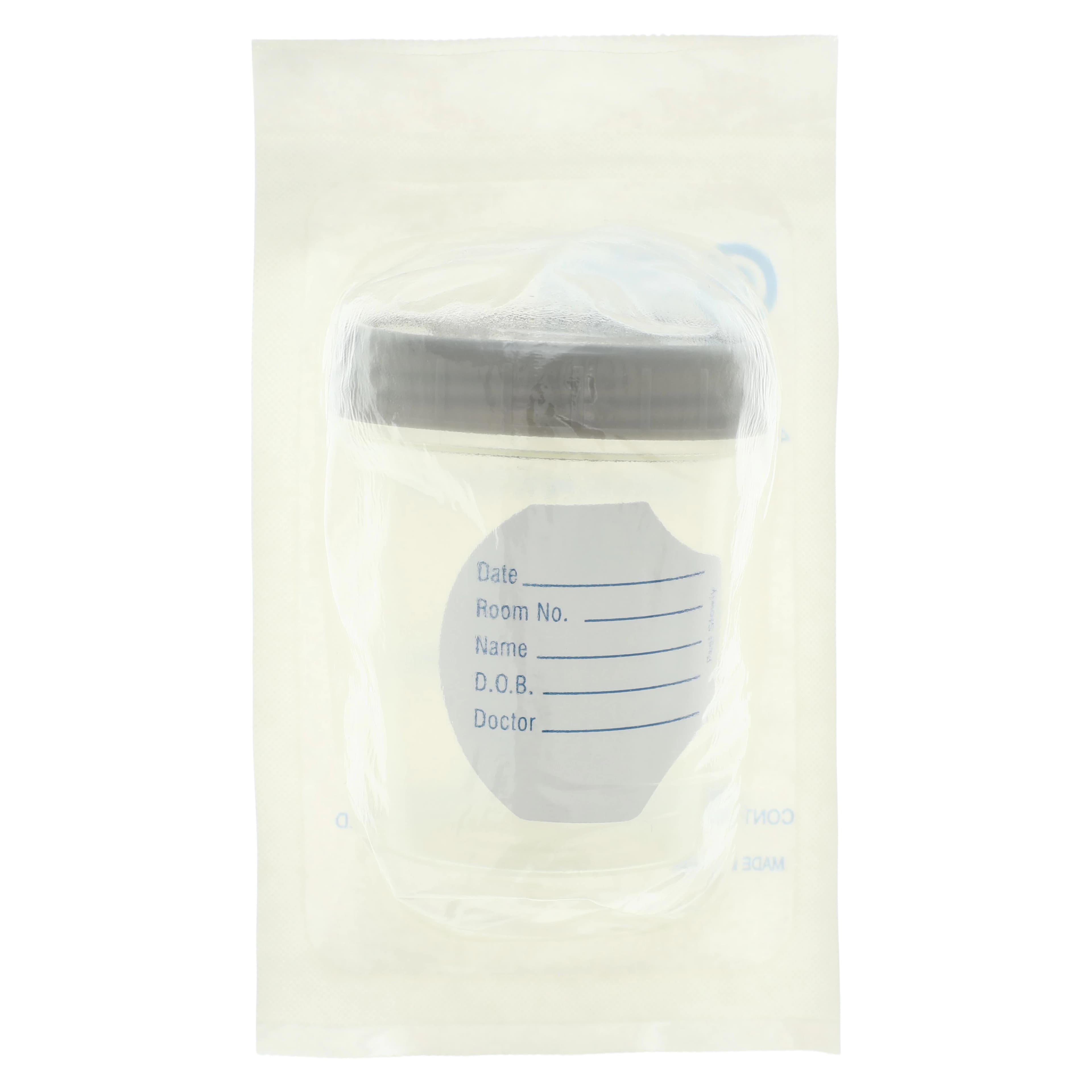 GMAX Industries Specimen Container, 120 mL, Sterile, Graduated, Clear, Peel Pouch, 100/Case - Spec Container Pneutube 120ml - Image 1