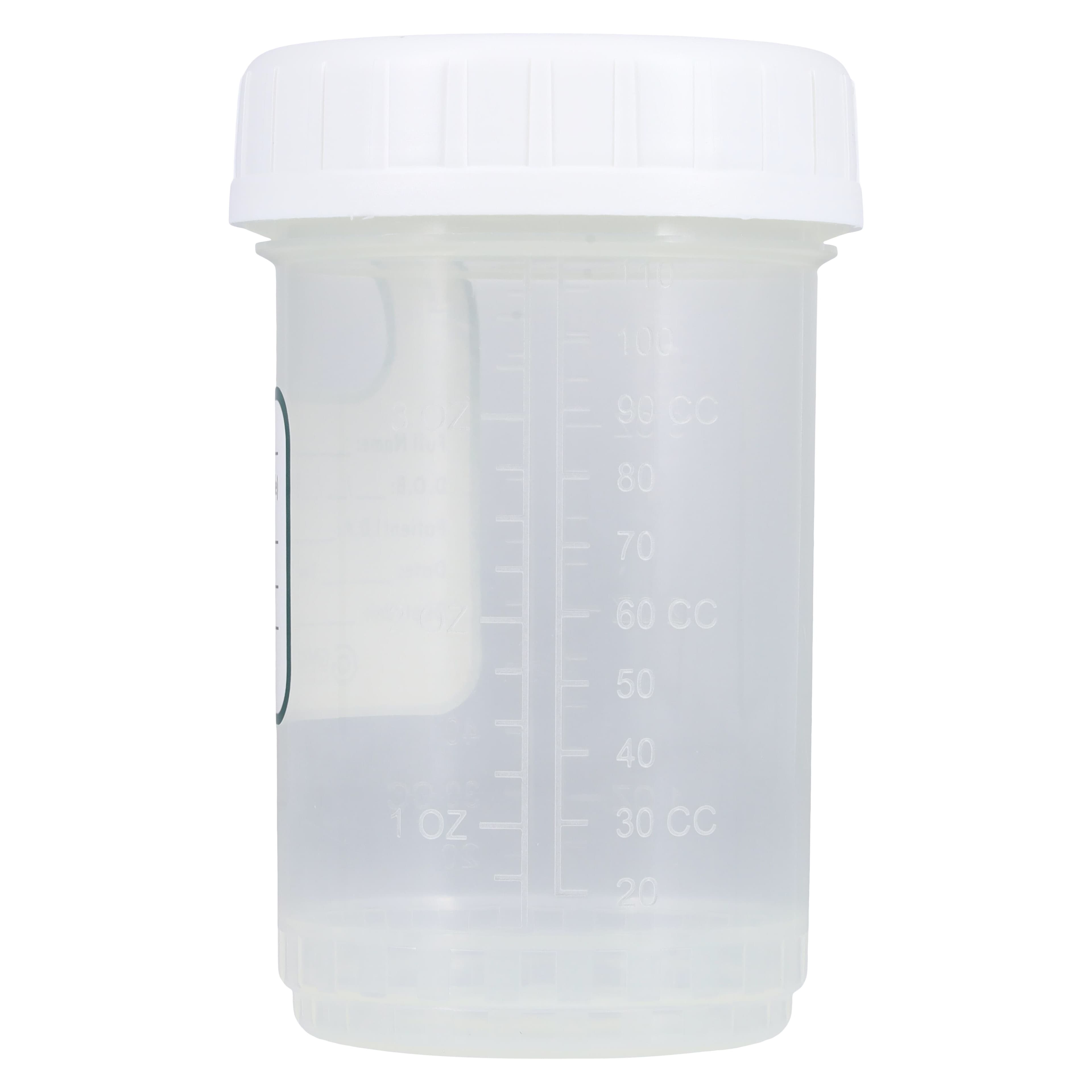 GMAX Pneu-Tube Specimen Container, 120 mL, Sterile, Graduated, Clear, 300/Case thumbnail 2