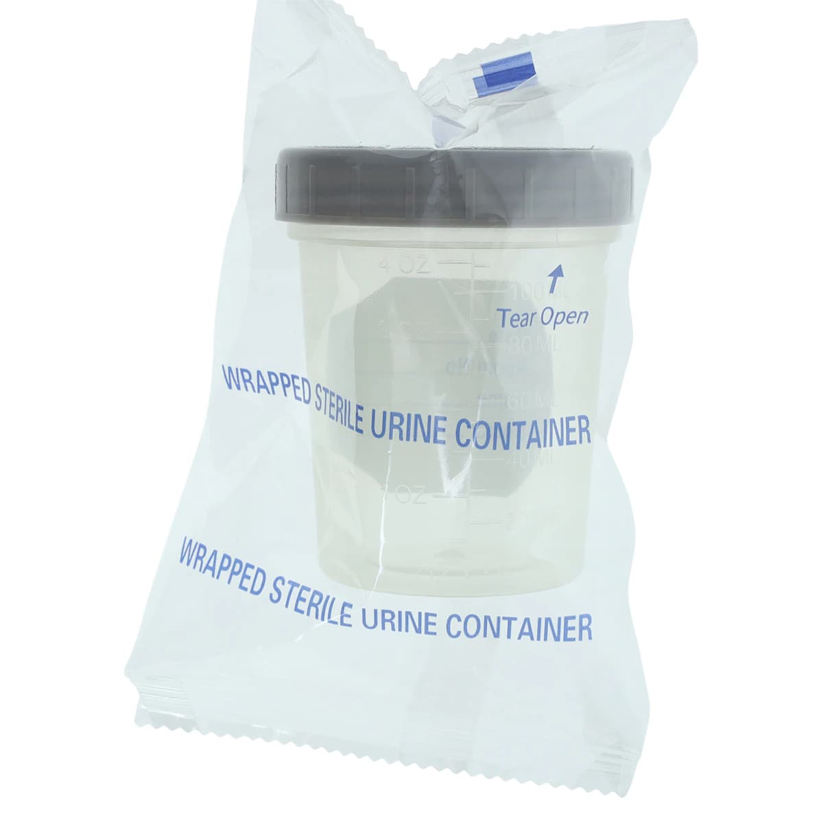 GMAX Standard Specimen Container, 120mL, Sterile, Graduated, Clear, Individually Wrapped, 100/Case - Spec Cont Sterile 120ml - Image 1