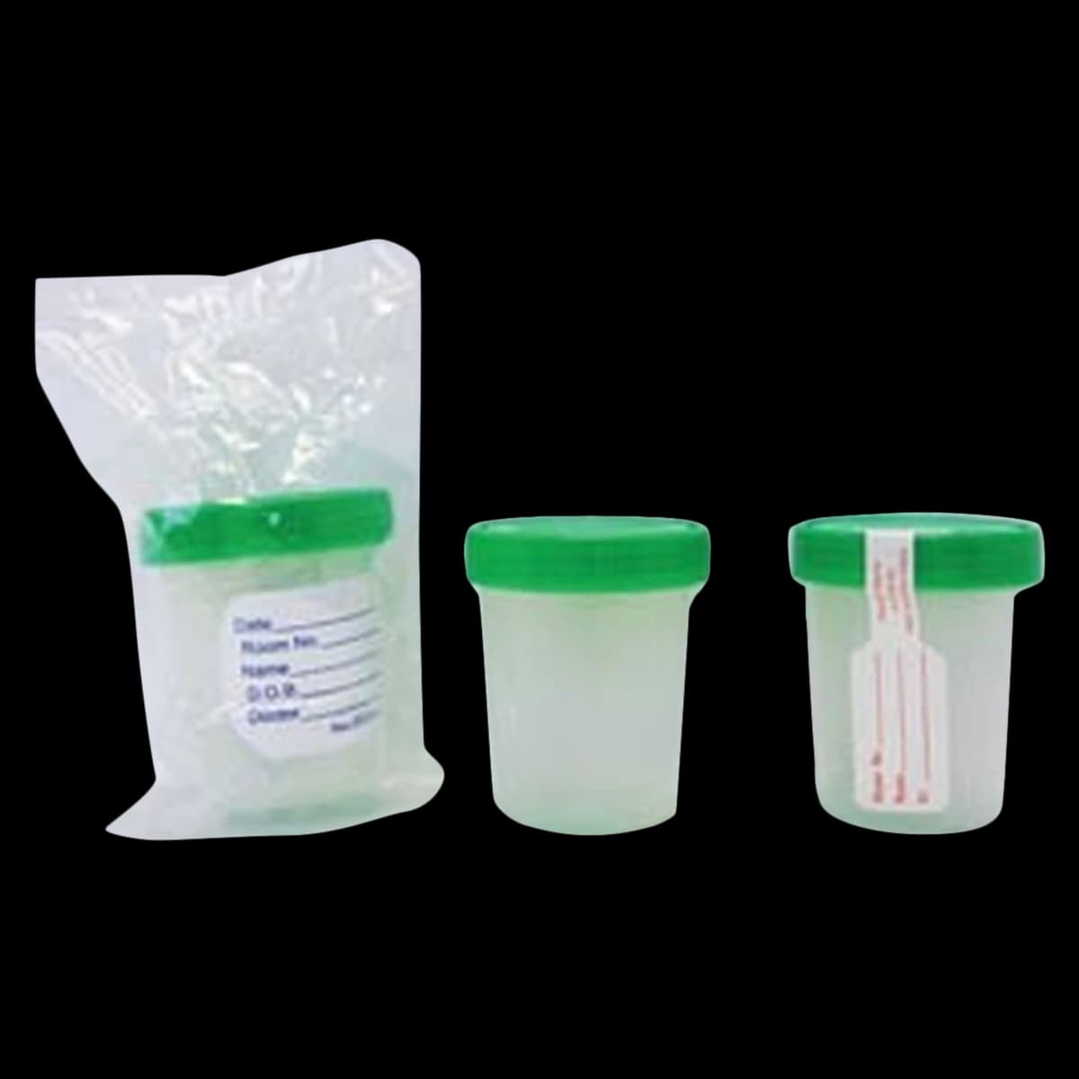 Pneu-Tube MAX Specimen Container, 90mL, Plastic, Sterile Inner Surface, Graduated, Tape Seal, Clear, 400/Case - Spec Container Pneutube 90ml - Image 1