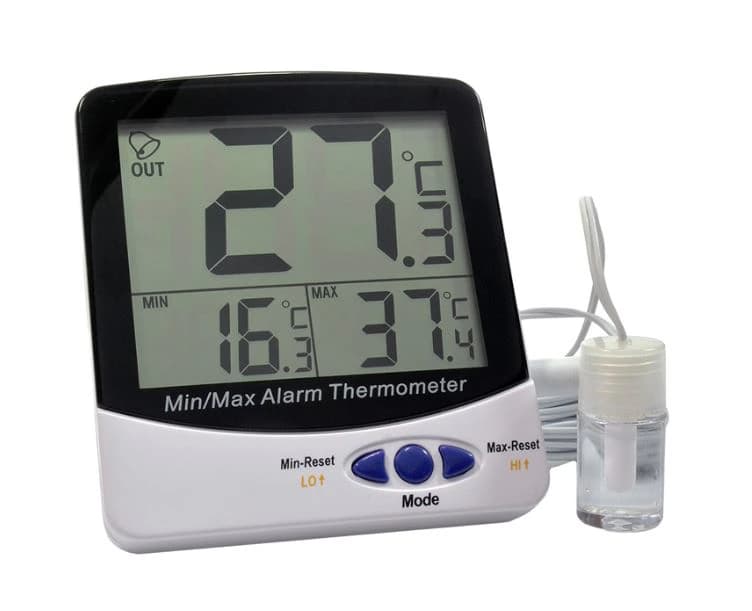 Thermco Products Inc. Digital Incubator Thermometer, -50 to 70°C, Bottle Probe, Min/Max Memory, NIST Compliant - Thermometer Digl f/Incubator - Image 1
