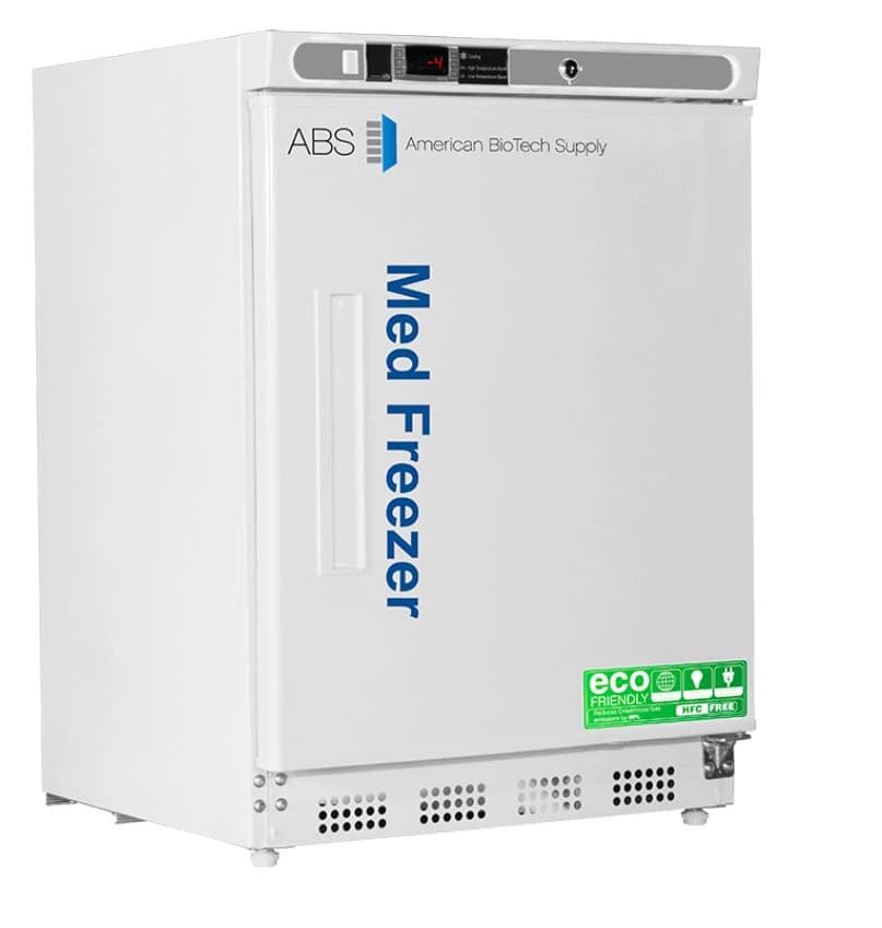 American Biotech Supply Pharmacy/Vaccine Freezer, 4.2 Cu Ft, Solid Door, Right Hinge, -15 to -25°C, Manual Defrost, 01KT0J0AERK4T605C4RD0GVQFT - Freezer Pharmacy/Vaccine - Image 1