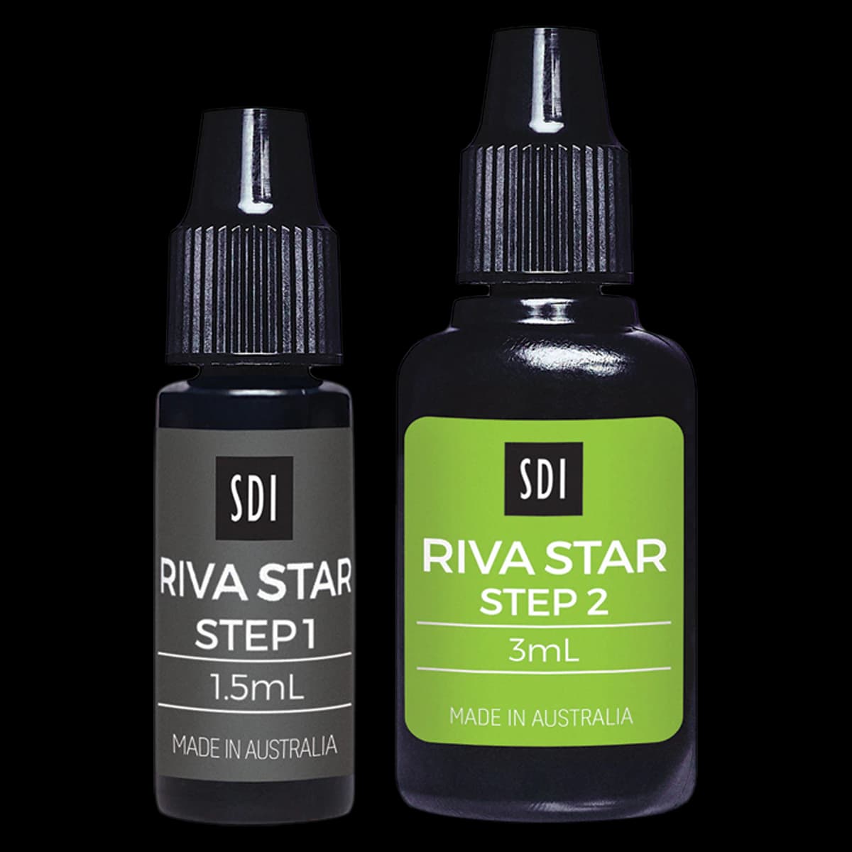Riva Star Tooth Desensitizing Agent SDF, 2-Bottle Kit (Step 1: 1.5mL Silver Fluoride, Step 2: 3.0mL Potassium Iodide), 1 Kit, 8800537 - Riva Star Tooth Desensitizing Agent SDF, 2-Bottle Kit, 1/Pk, 8800537 - Image 1