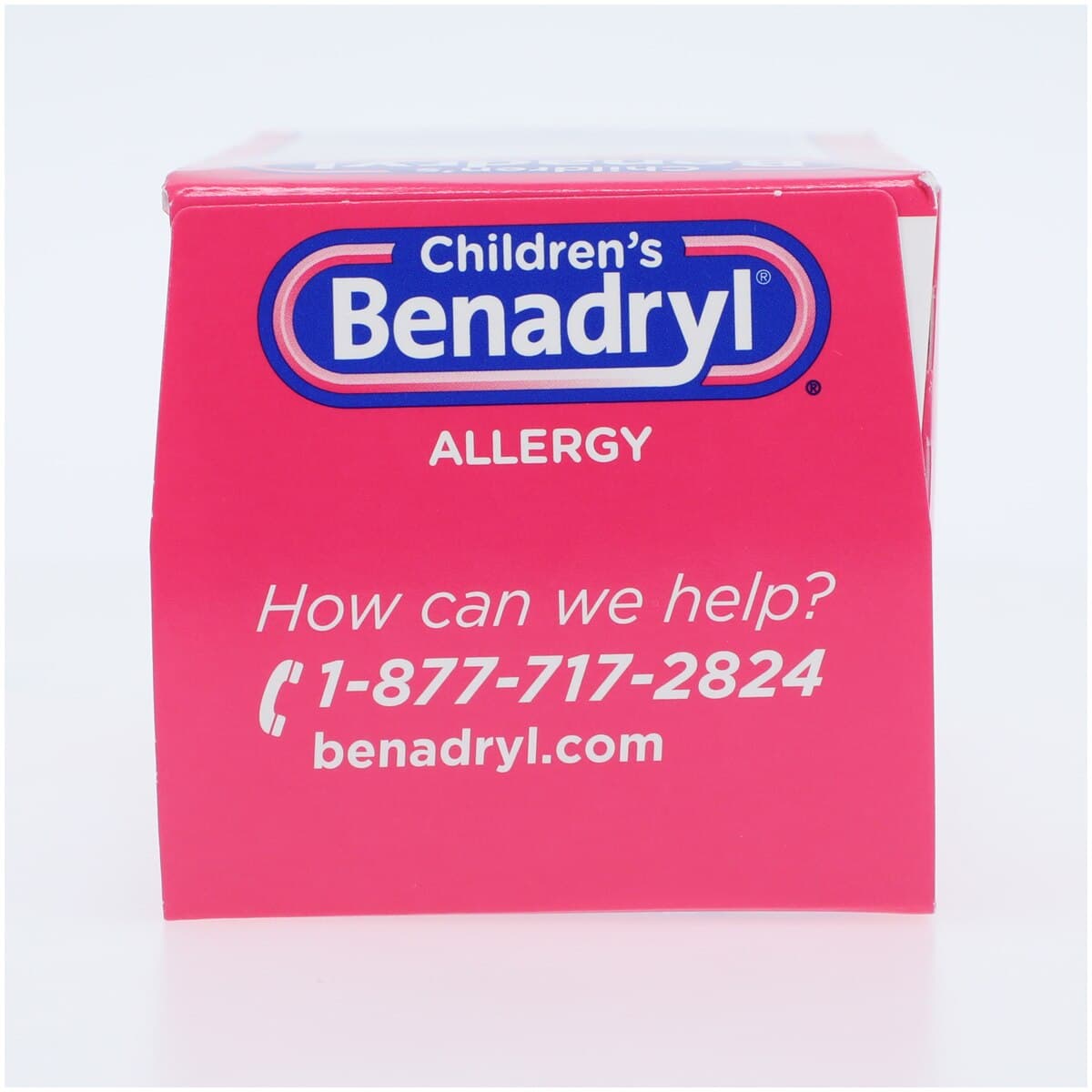 Benadryl Children's Allergy Liquid, 12.5 mg/5 mL, Cherry Flavor, 8 oz Bottle thumbnail 2