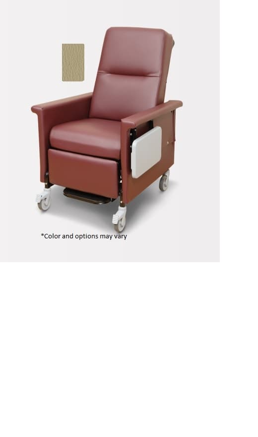 Champion 54 Series Manual Recliner Chair, Powder-Coated Steel Frame, 300 lb Capacity, Natural - Recliner Chair Manual 54 Ser - Image 1