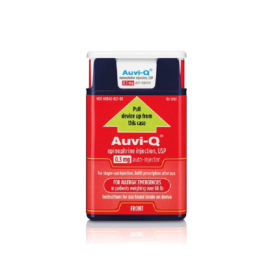 Auvi-Q Epinephrine Auto-Injector 0.3 mg/mL, 2-Pack (Adult) - NHH-COR Epi Auto Adult - Image 1