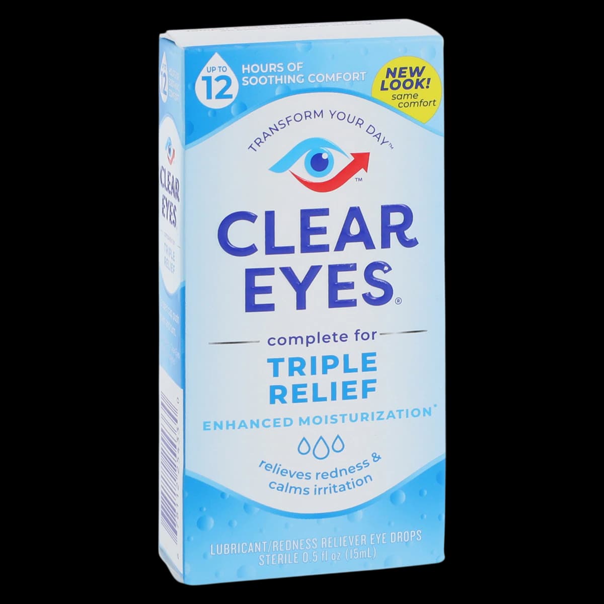 Clear Eyes Triple Action Redness Relief Eye Drops, 0.5 oz Bottle - Clear Eyes Triple Action Eye - Image 1