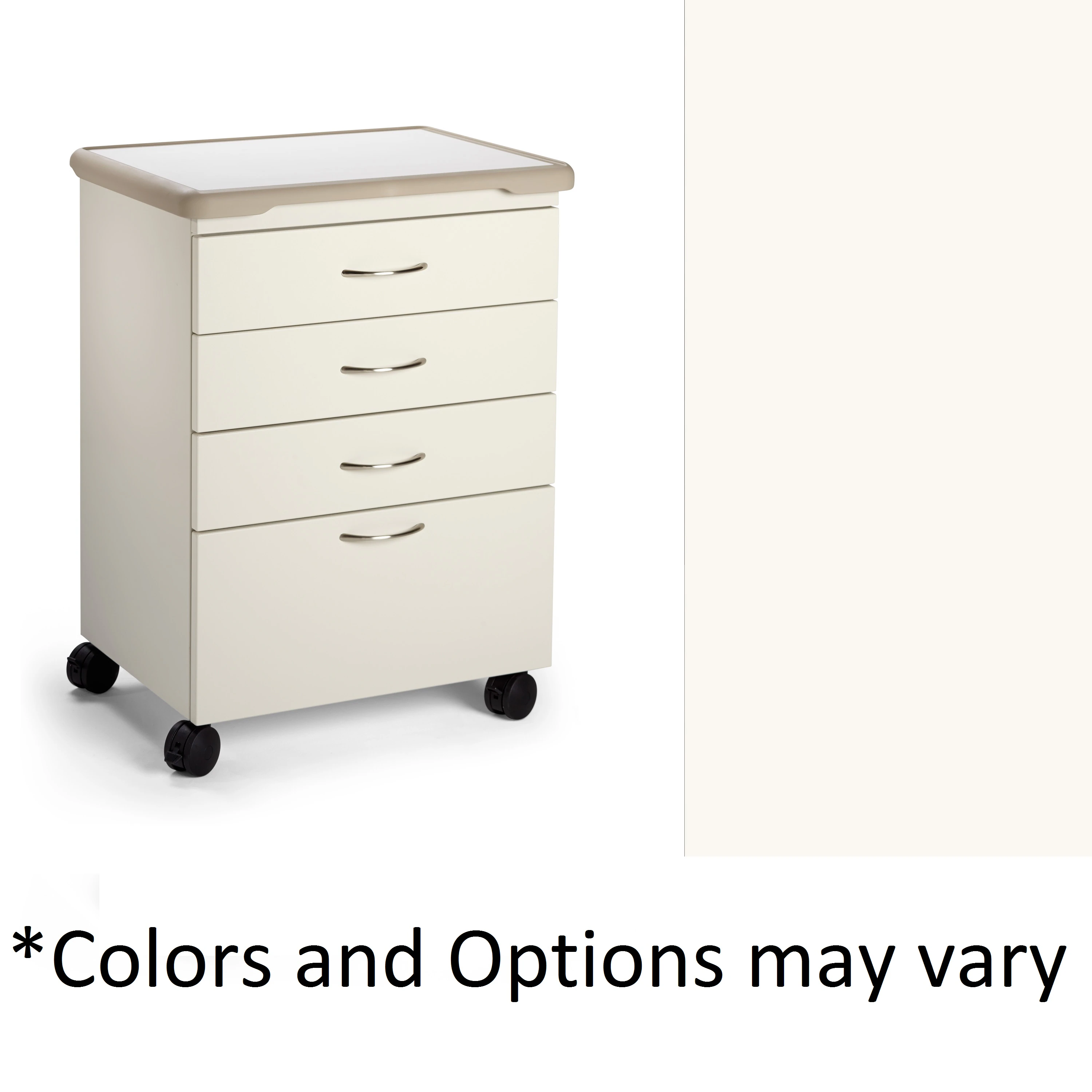 Midmark Treatment Cabinet, 4 Drawers, 44"W x 28"D x 34"H, Polystyrene - Cabinet Trtmnt 4 Drw 44x28x34" - Image 1