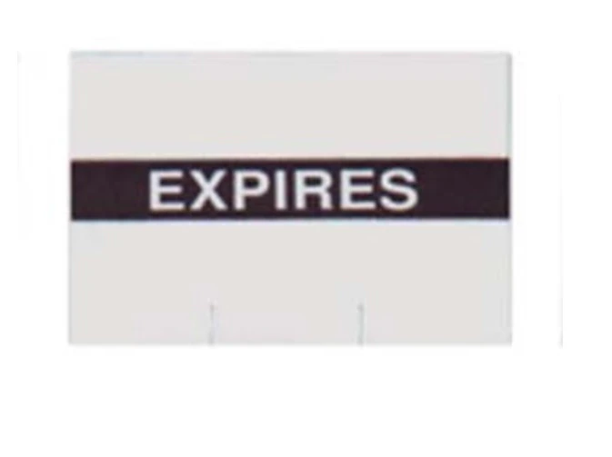 SPS Medical Sterilization Record Label, White/Black, Universal, 8000/Package - Label Load Record Expires Univ - Image 1