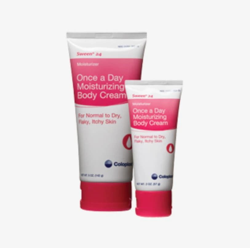 Sween Moisturizing Cream, 6% Dimethicone, Fragrance Free, 2 oz, 12/Box - Cream Skin Protectant 24 Hr - Image 1