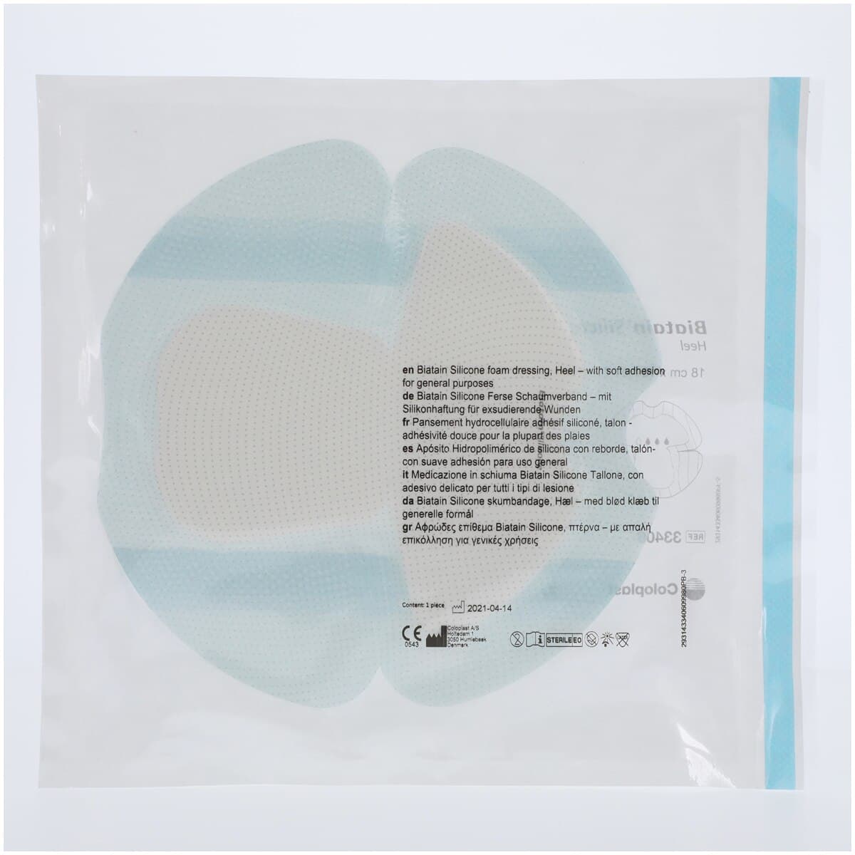 Coloplast Biatain Silicone Foam Dressing, 7x7" Square, Absorbent, 1 Each thumbnail 4