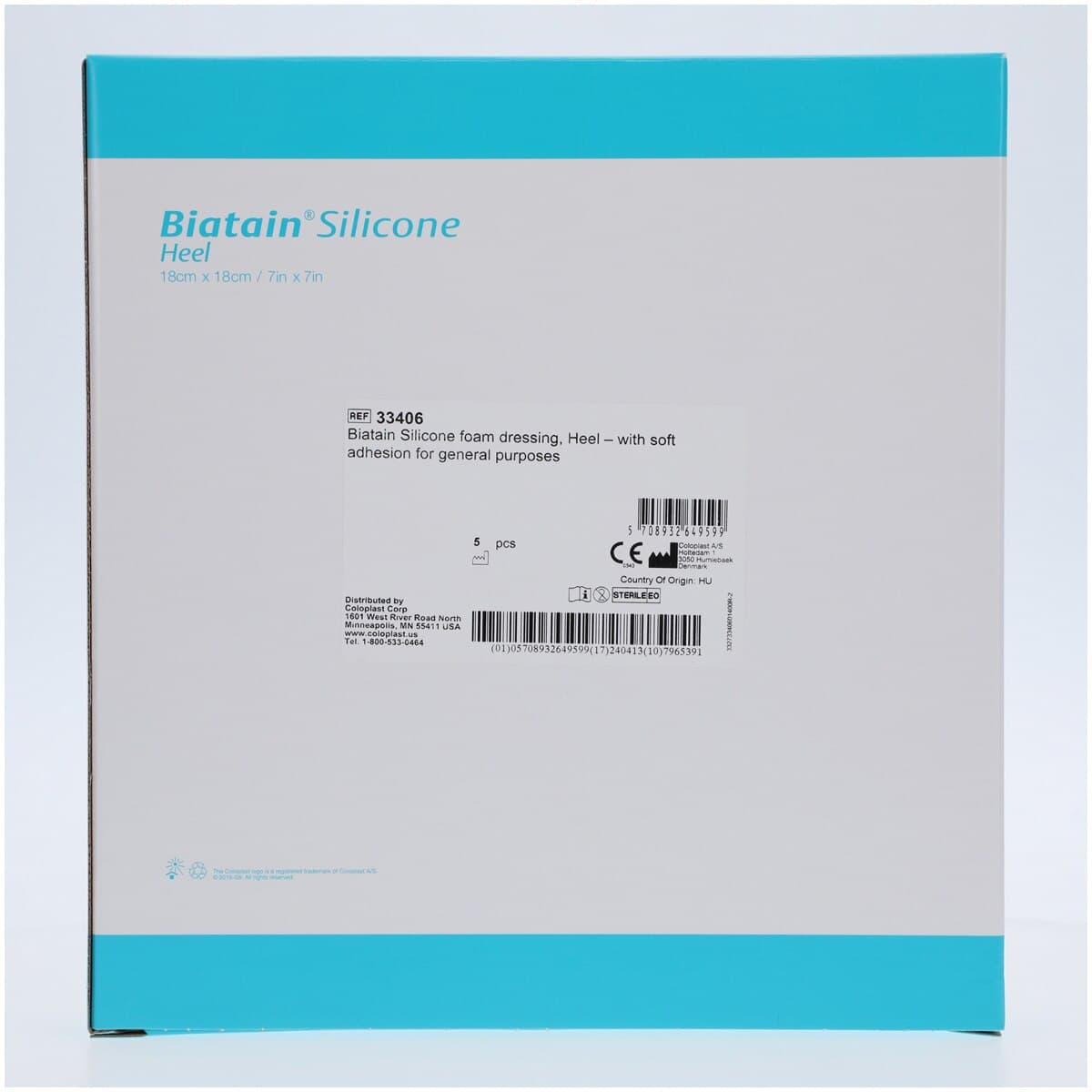 Coloplast Biatain Silicone Foam Dressing, 7x7" Square, Absorbent, 1 Each thumbnail 3